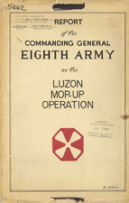 64 Page 1945 8th Eighth Army Luzon Campaign Mop Up Operation Maps on Data CD picture