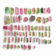 131ct | Natural Multi Colors Tourmaline Crystal Rough Lot Specimen | Afghanistan picture