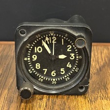 Waltham A-13A-1 Aircraft Clock Mechanical US Military Spec picture