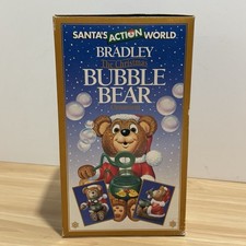 VTG Bradley The Christmas Bubble Bear Ornament 1994 Santa's Action World NEW OB picture