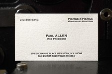 American Psycho Paul Allen business card prop - Jared Leto - Christian bale  picture