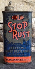 Vintage Metal Stop Rust Effective Rust Preventive Can Sears, Roebuck & Co Dunlap picture