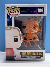 Funko Pop  THE FIFTH ELEMENT - KORBEN DALLAS #189 SIGNED COA AUTHENTICATED picture