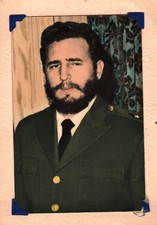 RARE CUBA CUBAN FIDEL CASTRO REVOLUTION LEADER NARANJO RPPC 1959 PHOTO MA74 picture