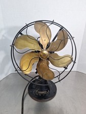 Antique 1923 Vintage EMERSON Rare 6 Blade Metal Desk Table Fan, Type 71666 - 12