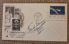 1st NASA ADMINISTRATOR THOMAS KEITH GLENNAN signed 1962 COMMEMORATIVE FDC RARE picture