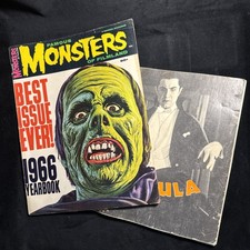 Famous Monsters of Filmland Magazine 1966 Yearbook Dracula Paperback 1977 picture