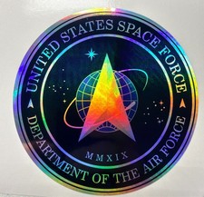 United States Space Force Holographic Vinyl Decal Pick Size picture