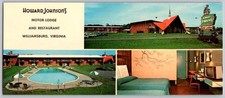 Williamsburg Virginia Howard Johnson's Motor Lodge & Restaurant Postcard picture