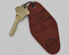 Vintage Yosemite Lodge Room Key & Fob – Yosemite National Park California picture