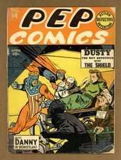 Pep Comics #14 GD- 1.8 TRIMMED 1941 picture