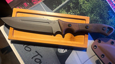Tops Viking Tactics Tactical Fixed Blade Gray Drop Point, Full Tang Sheath picture