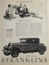1927 Print Ad Franklin Air-Cooled Cars America's Aviators Lindbergh Syracuse,NY picture