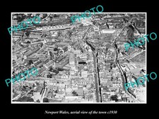 Newport Wales Aerial View Of The Town c1930 4 Old Large Historic Photo picture