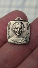 Rare Victoria Diez Molica Spanish Relic Catholic Saint Relic Medal ITALY  picture