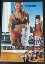 2003 MILLER LITE  Great Taste Advertising Poster (18”x 26”) It’s Miller Time ￼ picture