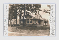 c.1910 RPPC Winthrop NY Robert ,Fannie,Eleanor,Merle McKracken or Stearns Home picture