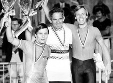 The Cologne professional cyclist Wilfried Peffgen becomes world ch- Old Photo picture