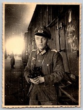 WW2 Photo German Army Heer NCO Binoculars Troop Transport Train Soviet Archive picture
