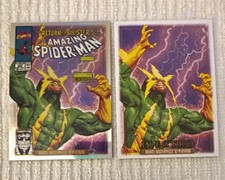 2024 SkyBox Marvel Masterpieces 92 Platinum Electro Canvas/Rainbow 2-Card Lot picture