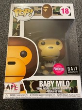 Funko Pop Baby Milo Flocked A Bathing Ape Exclusive Flocked Variant 18 picture