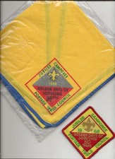 NECKERCHIEF & POCKET patch / PORTAGE TRAILS  COUNCIL - Boy Scout BSA 121T45 picture