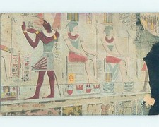 Divided-Back EGYPTIAN TEMPLE INTERIOR Aswan - Assuan Egypt : clearance hn6331 picture