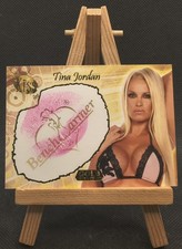 2007 Bench Warmer Gold Tina Jordan Authentic Kiss Card #11 Model picture