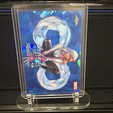 Topps 2026 Chrome Marvel Comics Ghost-Spider Infinite Sapphire IS-02 Insert picture