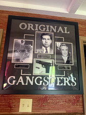 Original Gangsters Framed Poster/Display Al Capone Lucky Luciano John Gotti picture