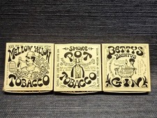 Rare Mellow Yellow Smoke A Banana, Bettys Bathtub Japan Matchboxes Lot Of 3 picture