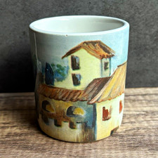 Starbucks Ciao Italya Made in Italy Ceramic Mug White Multicolor Coffee & Tea picture