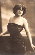 La Vampa : Exotic Dancer : Risque Portrait : Gerlach GG Co : RPPC c1905 picture