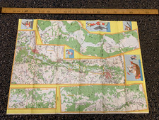 Vorskla River USSR Tourist Wall Map Poster 1991 picture