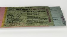 Partial Vintage Walt Disney World Magic Kingdom 2 Day Junior Ticket Book picture
