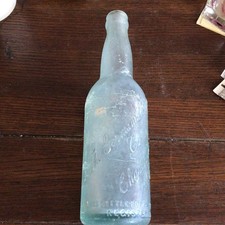 Antique GERMANIA BREWING CO. Charleston SC South Carolina BEER BOTTLE Aqua Blue picture
