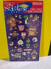 Vtg HTF Nintendo American Greetings Stickers 1996 Sealed Mint Yoshi Donkey Mario picture