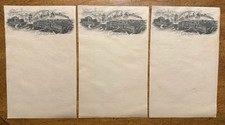 Lot Of (3) VINTAGE Battle Creek Michigan Sanitarium Unused Letterhead Oddity picture