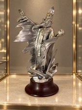 Vintage Perth Pewter Ice Wizard James Lane Casey LE17 Crystal Statue Ltd Edition picture