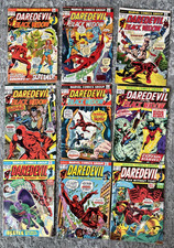 Daredevil #101-104 106-110 Marvel Bronze Age 9 Comic Lot MVS Intact Water Damage picture