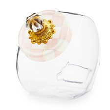 MACKENZIE-CHILDS Sweets Jar 0.5-Gallon Pink-and-White Rosy Check picture
