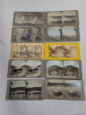 Yosemite + Yellowstone ~ 10 Antique Stereoview Cards ~ Antique 1902 C.H. Graves picture