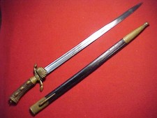 VINTAGE IMPERIAL GERMAN HUNTING SWORD ~ ETCHED BLADE ~ ALCOSO  ~ ESTATE ITEM picture