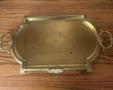Antique Brass Tray Dated 1894 Alexander Ritchie. picture