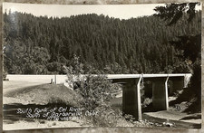 South Fork of Eel River Garberville California Highway Bridge RPPC Postcard C170 picture