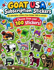 RARE 🔥Goat USA Subscription Stickers 🐐🔥Over 50 to choose from picture