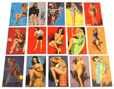 15 VINTAGE MUTOSCOPE CARDS PINUP EARL MORAN MOZERT ARCADE GLAMOUR GIRLS 1940s picture