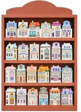 1989S Vintage Spice Village Wooden Rack - Village Spice House Wall-Mounted Displ picture
