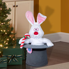 2.8 FT ANIMATED HOCUS POCUS RABBIT FROM FROSTY THE SNOWMAN CHRISTMAS picture