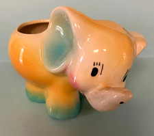 Vintage '50s / 60s - Baby Elephant - Small Ceramic Planter / Figurine picture